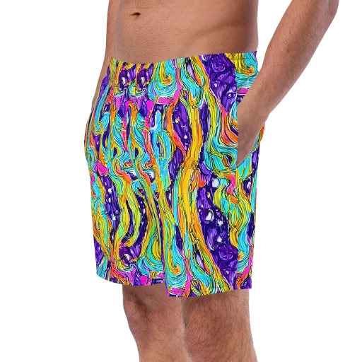 Radiant Frenzy on a Swim Trunks