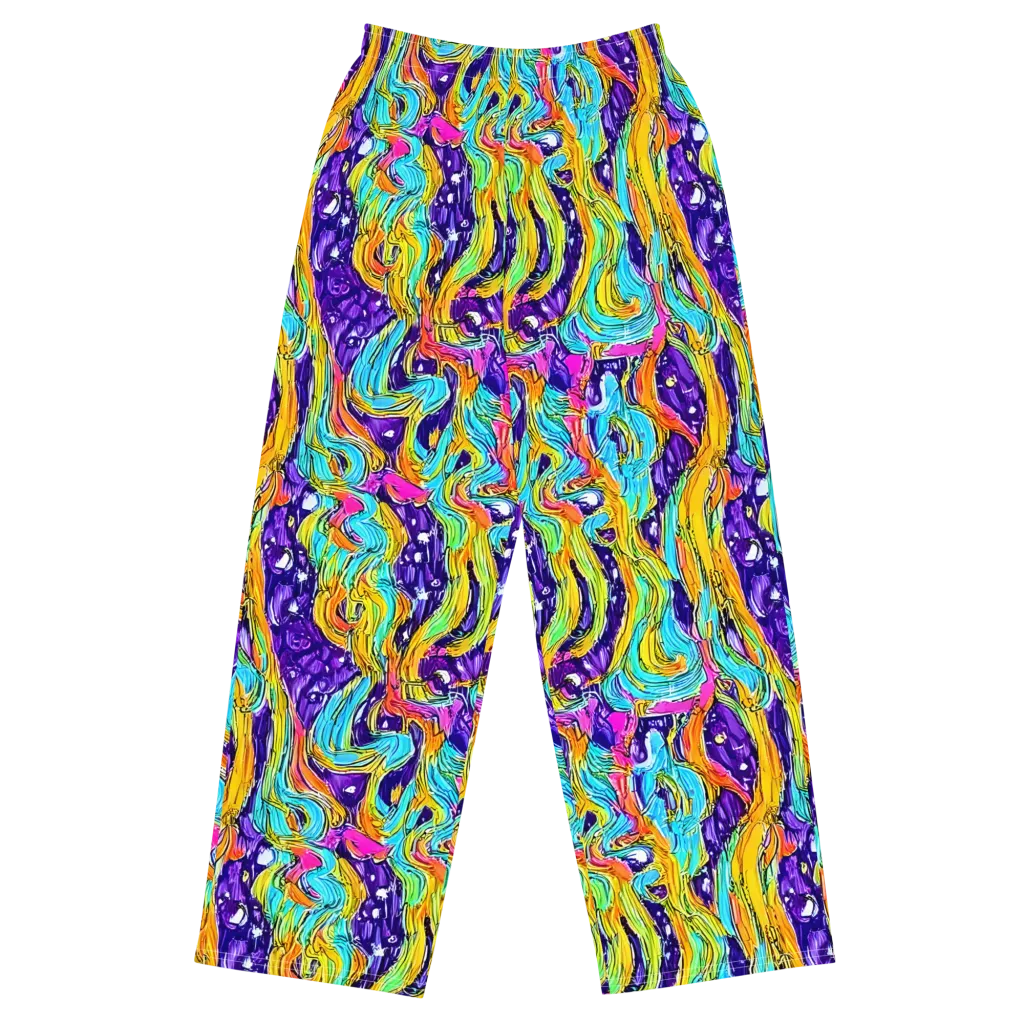Radiant Frenzy on Wide-Leg Pants — Front