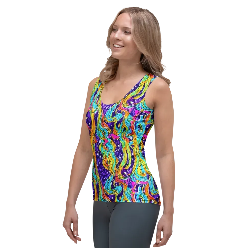 Radiant Frenzy on Women's Tank Top — Left Front