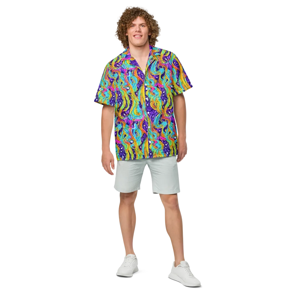Radiant Frenzy on Button Shirt — Front