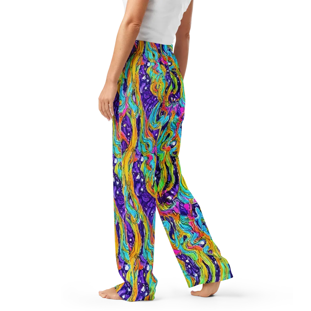 Radiant Frenzy on Women's Pajama Pants — Left