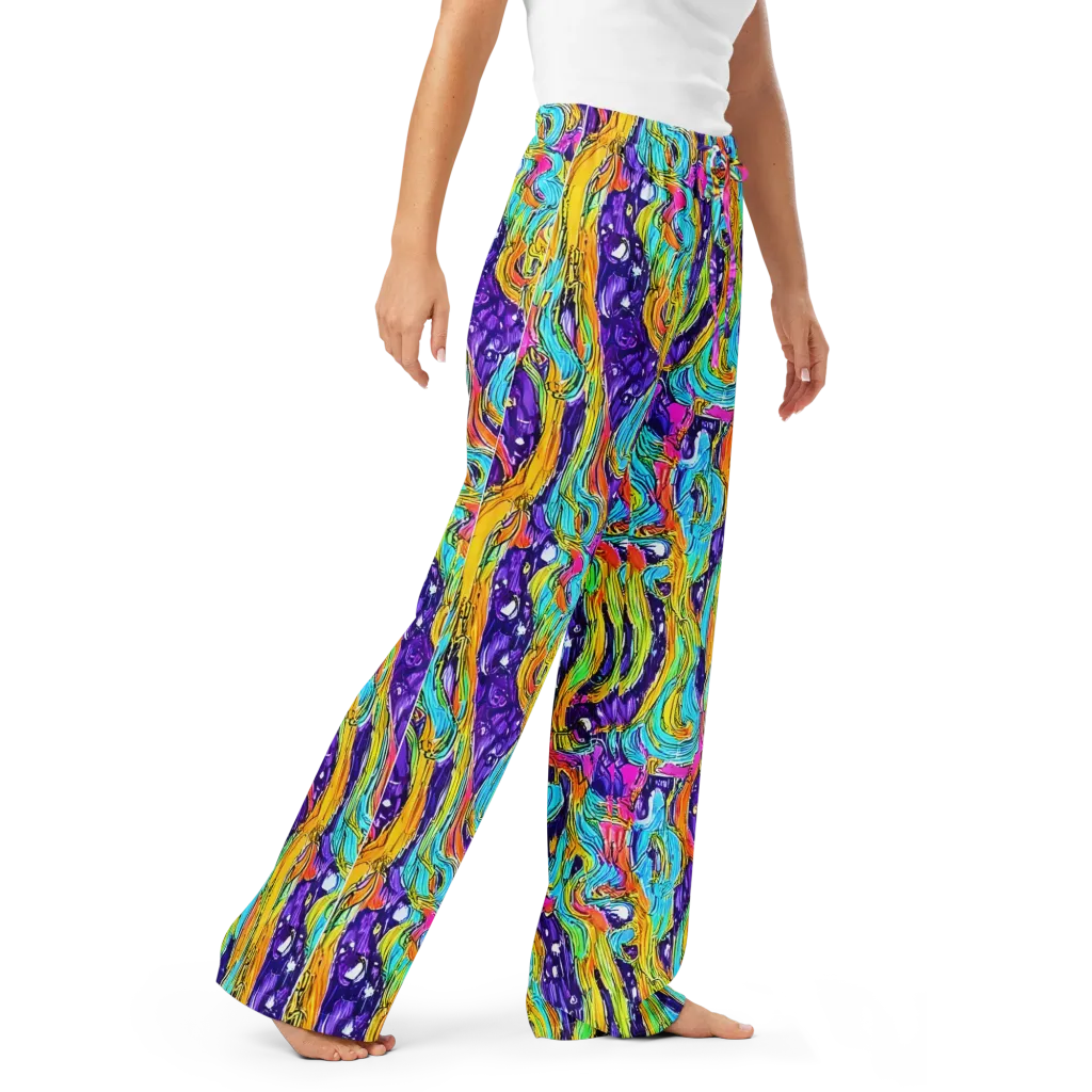 Radiant Frenzy on Women's Pajama Pants — Right Front