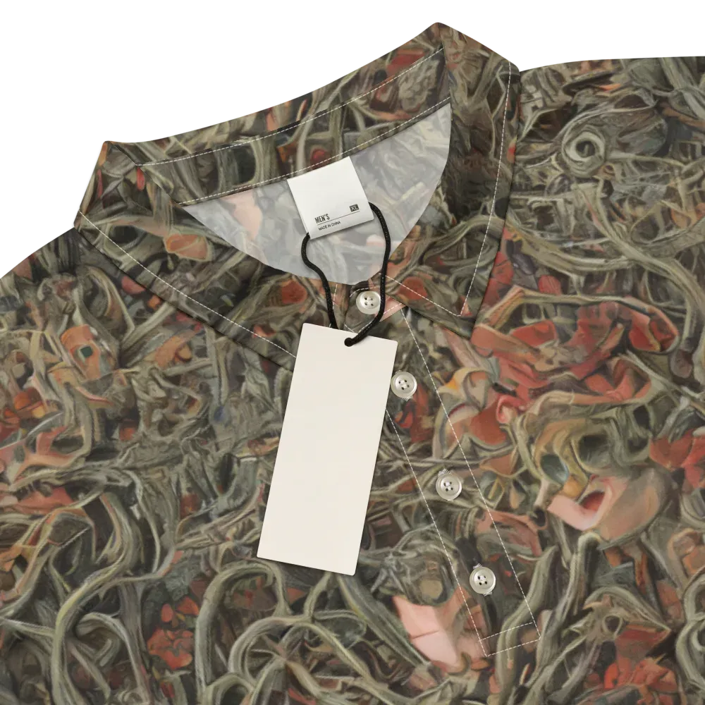 Olive Labyrinth on Men's Slim Fit Polo Shirt — Product details