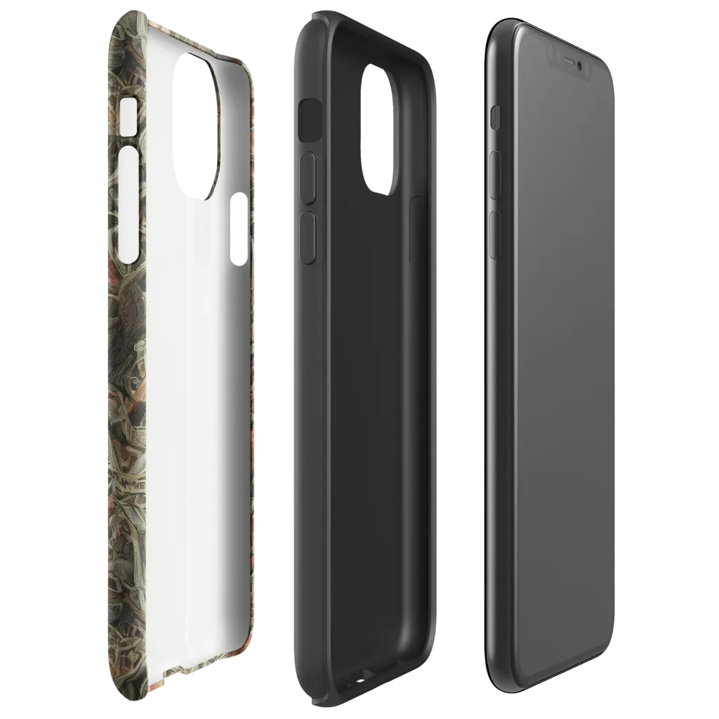 Olive Labyrinth on Tough Case for iPhone® — Right