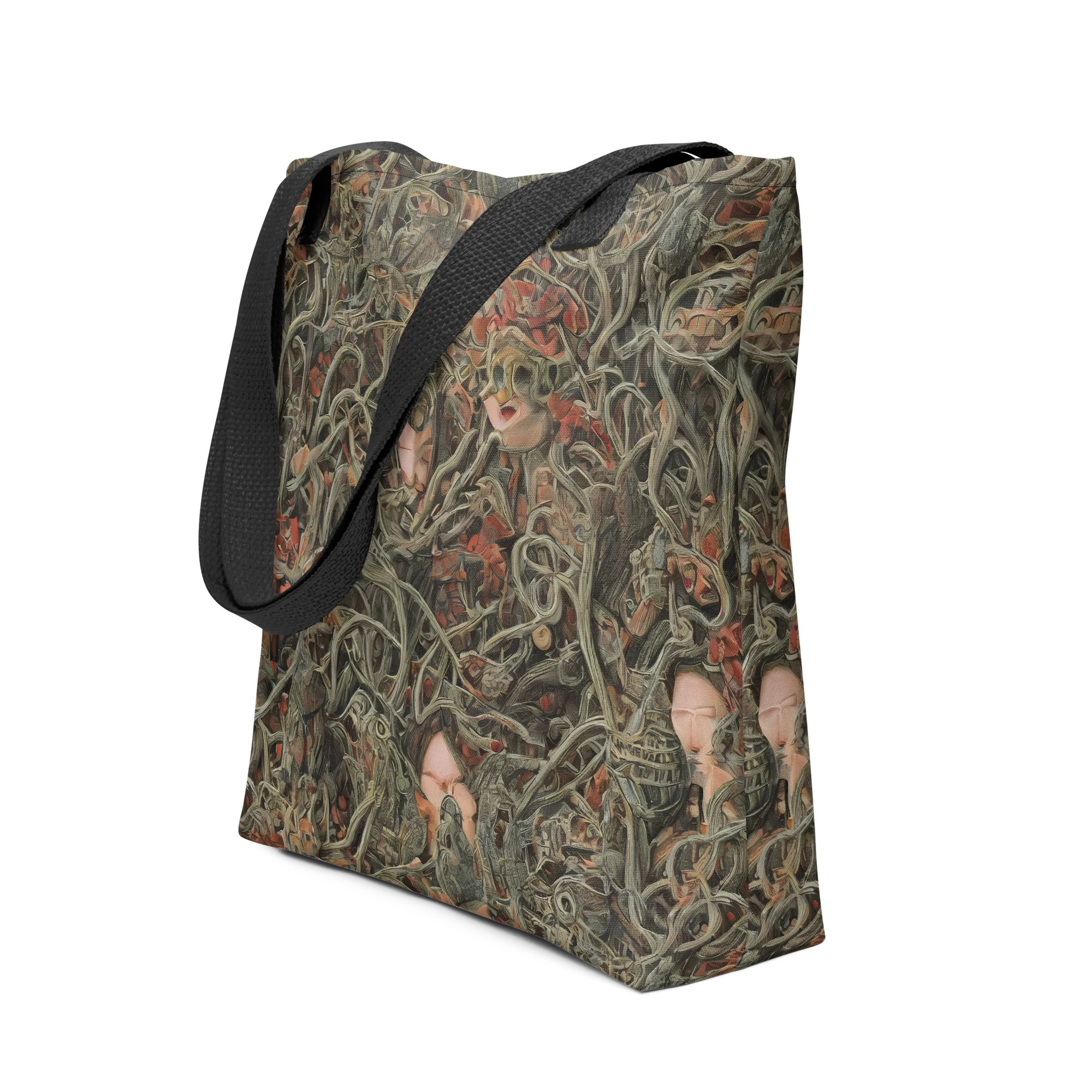 Olive Labyrinth on Tote Bag — Front