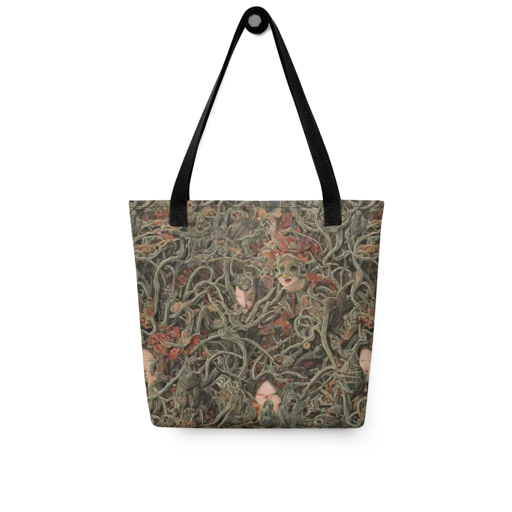 Olive Labyrinth on Tote Bag — Front