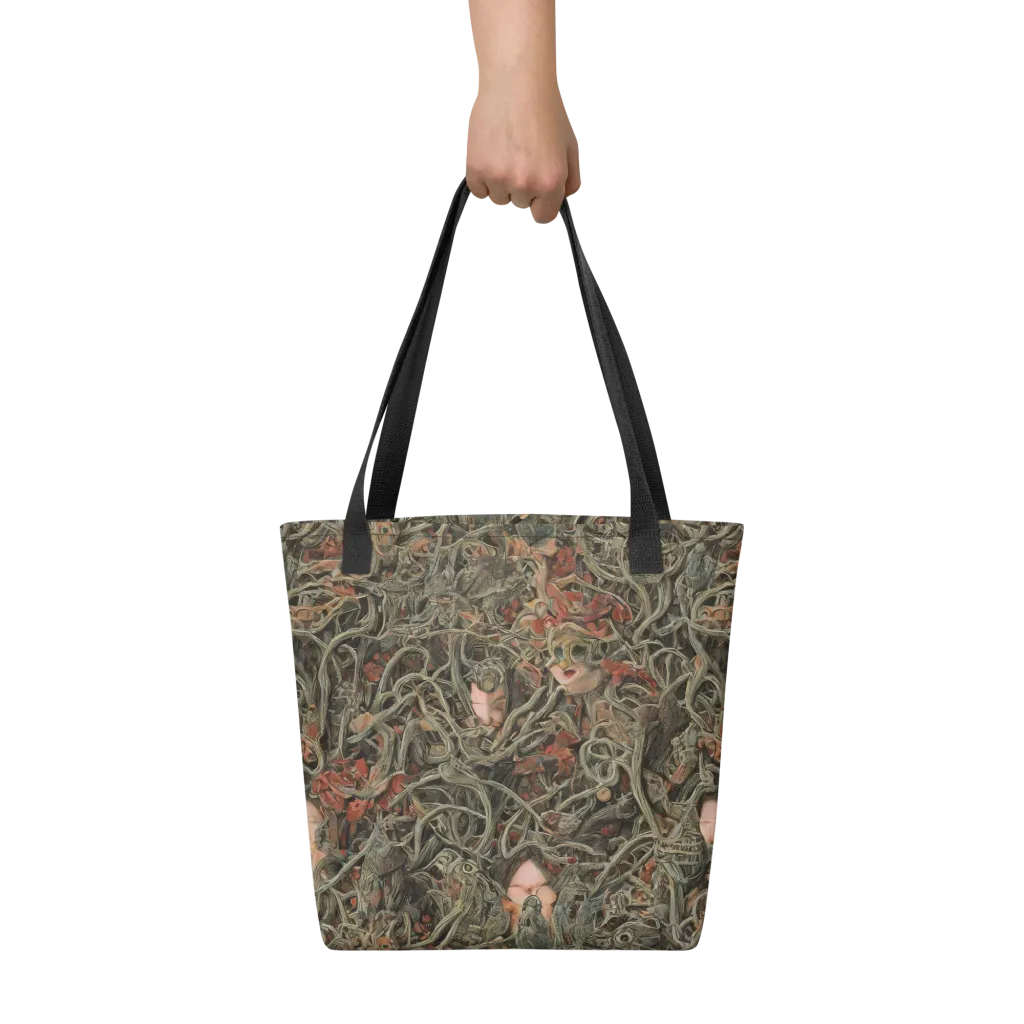 Olive Labyrinth on Tote Bag — Front