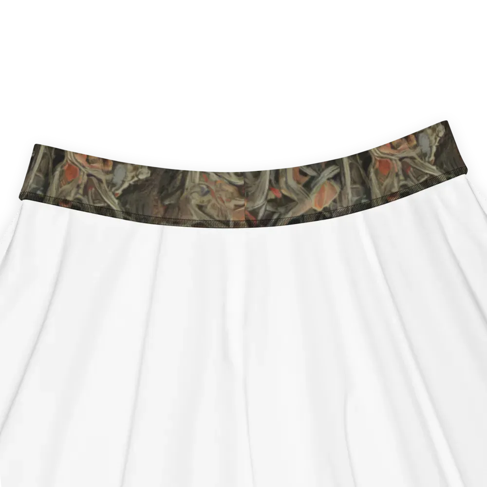 Olive Labyrinth on Skater Skirt — Product details