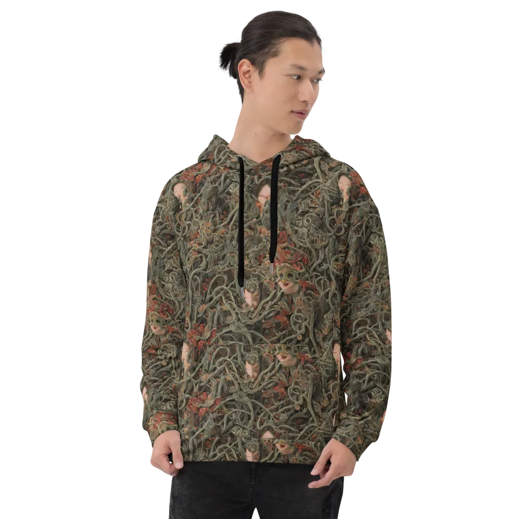 Olive Labyrinth on Hoodie — Front