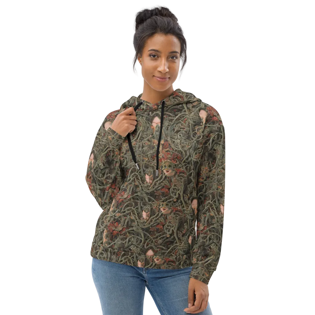 Olive Labyrinth on Hoodie — Front