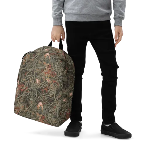 Olive Labyrinth on a Minimalist Backpack