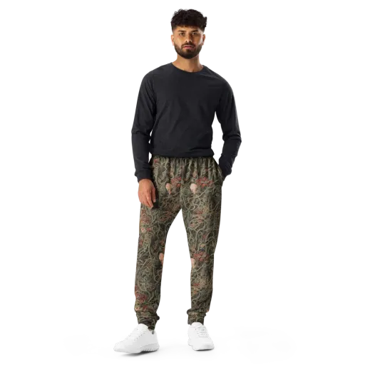 Olive Labyrinth on a Men's Joggers