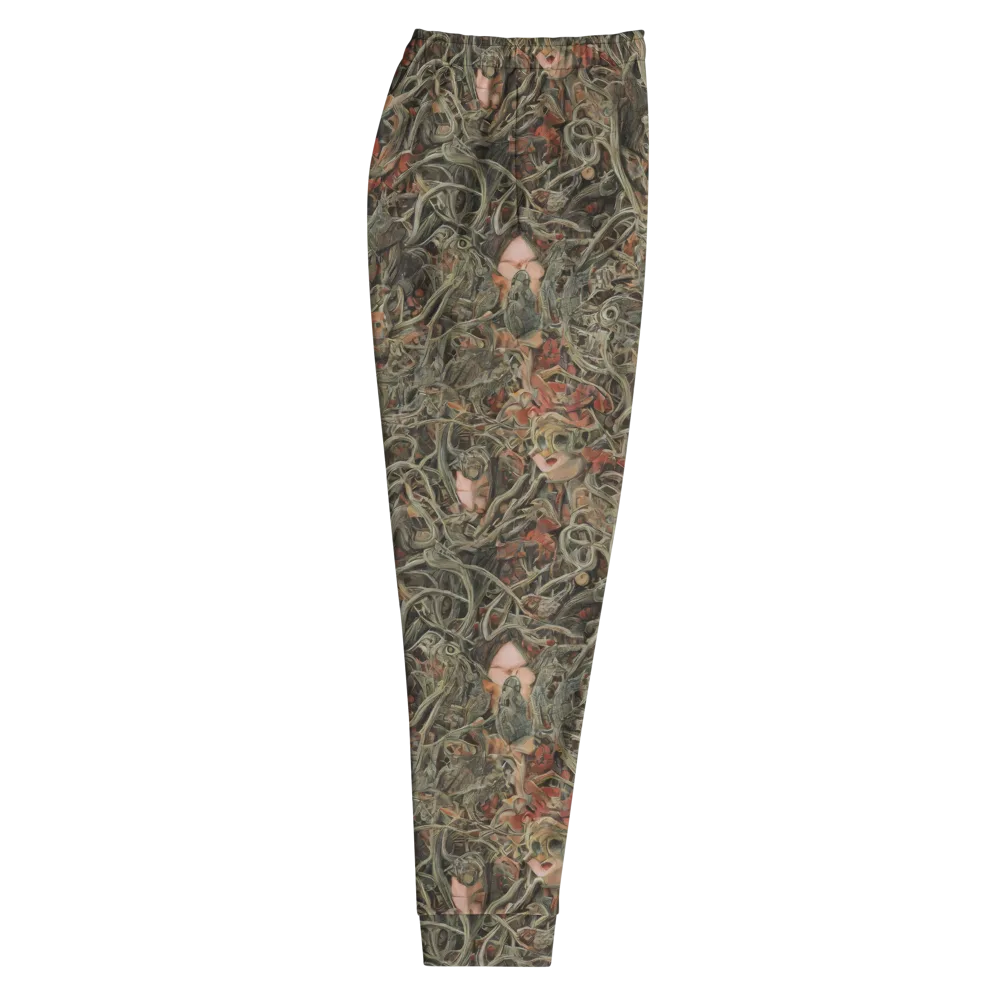 Olive Labyrinth on Men's Joggers — Right