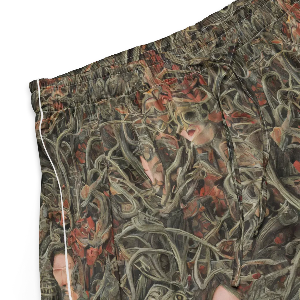 Olive Labyrinth on Women's Pajama Shorts — Product details