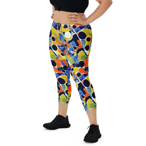 Solar Shatter on a Capri Leggings