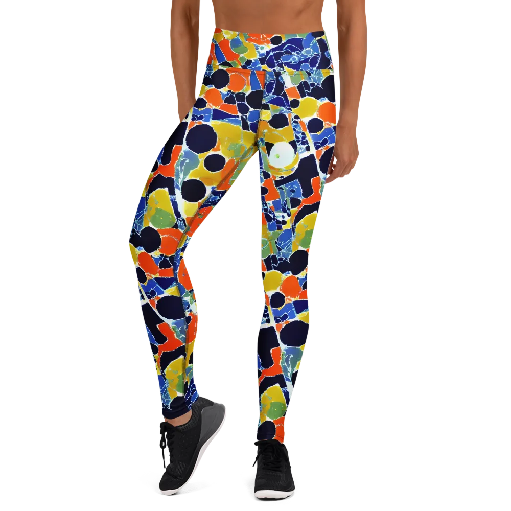 Solar Shatter on Yoga Leggings — Front