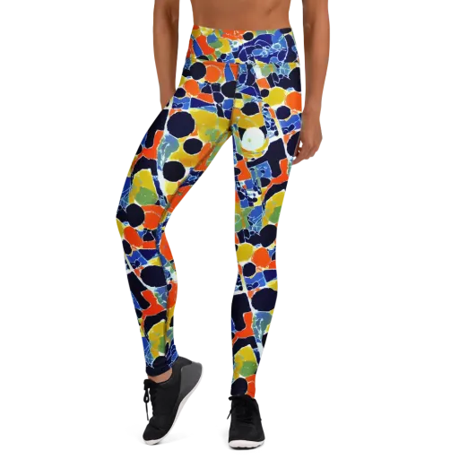 Solar Shatter on a Yoga Leggings