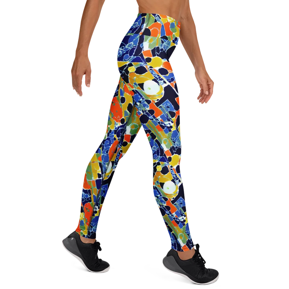 Solar Shatter on Yoga Leggings — Right