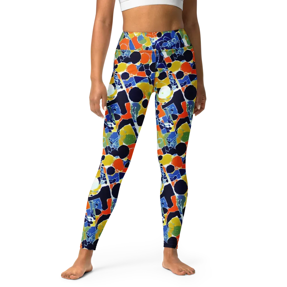 Solar Shatter on Yoga Leggings — Front