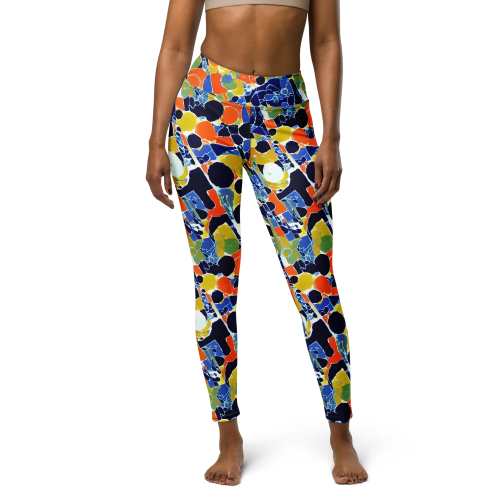 Solar Shatter on Yoga Leggings — Front