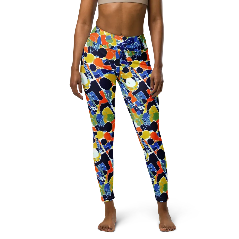 Solar Shatter on Yoga Leggings — Front