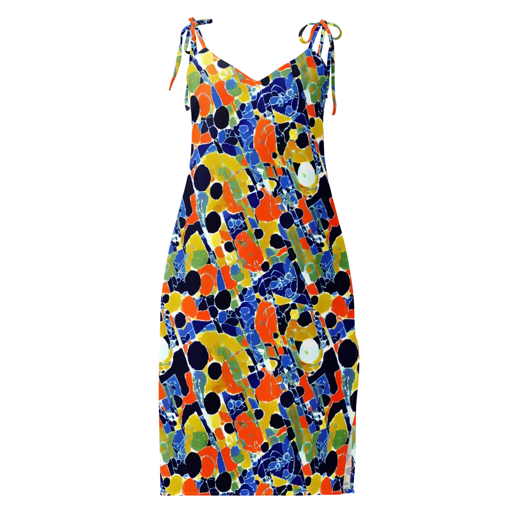 Solar Shatter on Slip Dress — Front