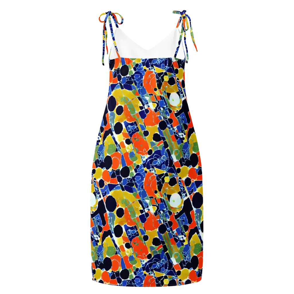 Solar Shatter on Slip Dress — Back
