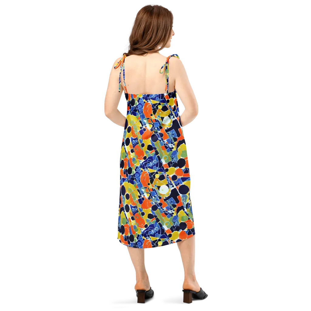 Solar Shatter on Slip Dress — Back