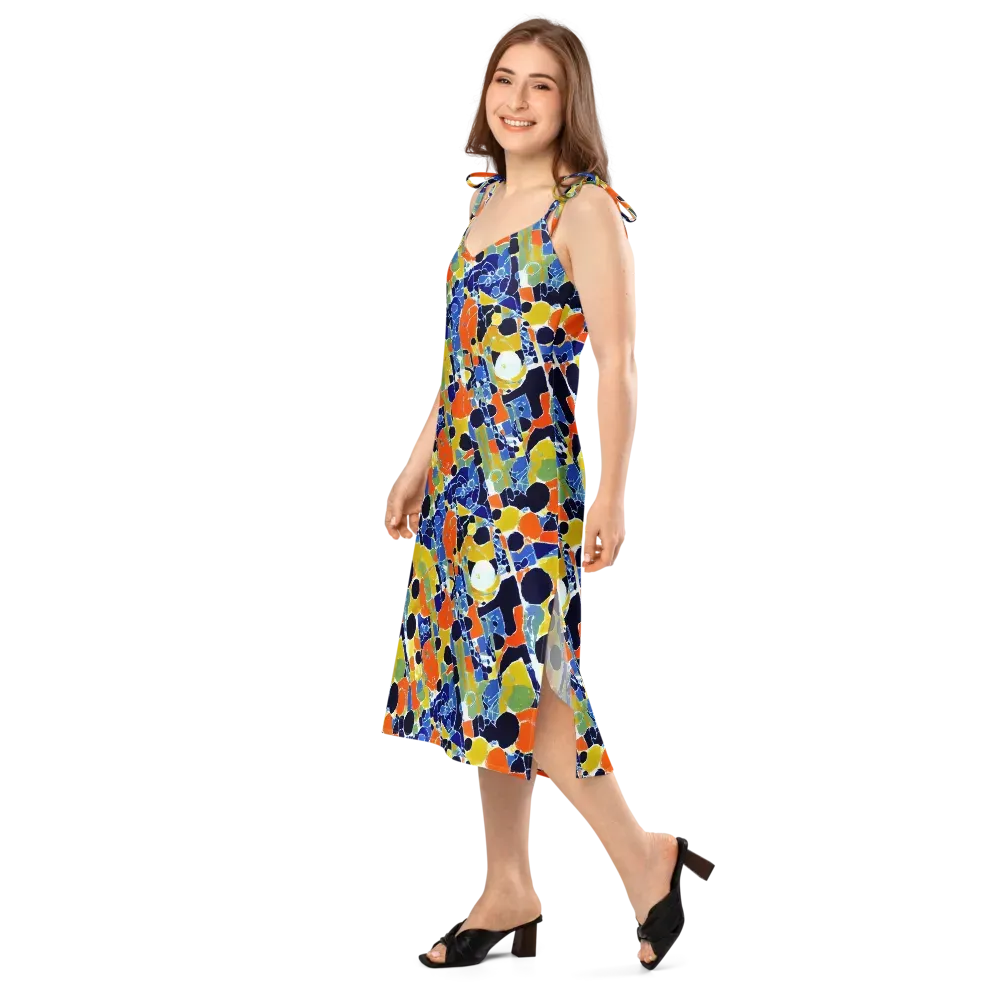 Solar Shatter on Slip Dress — Left Front