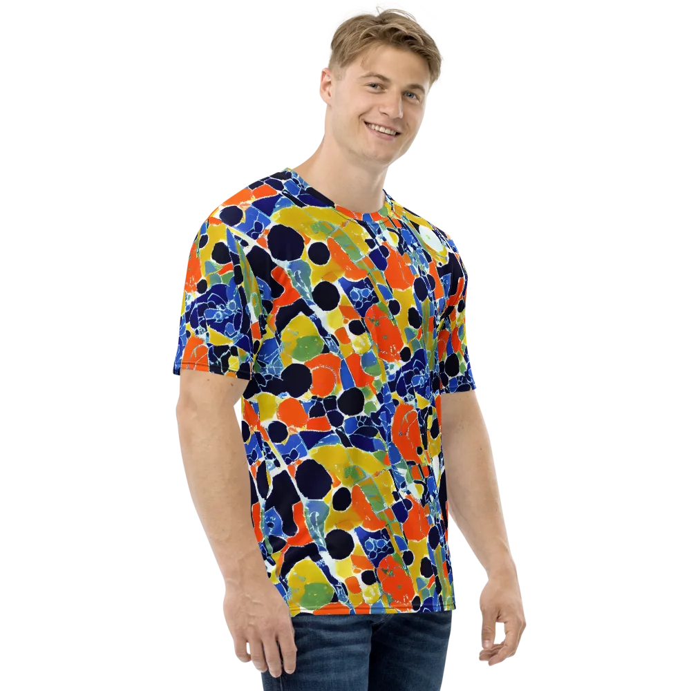 Solar Shatter on Men's Crew Neck T-Shirt — Right