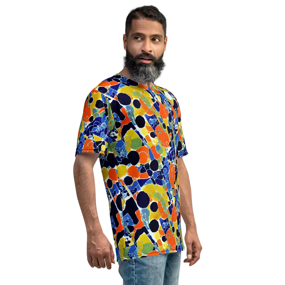 Solar Shatter on Men's Crew Neck T-Shirt — Right