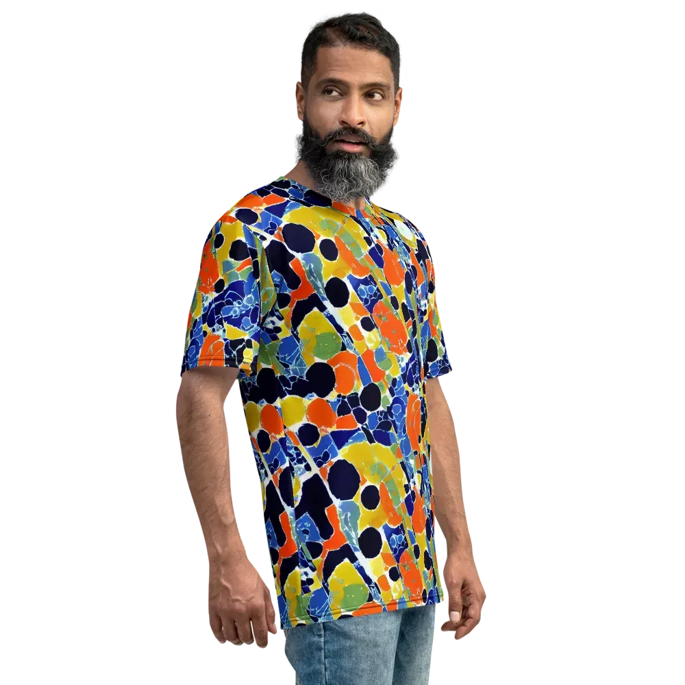 Solar Shatter on Men's Crew Neck T-Shirt — Right