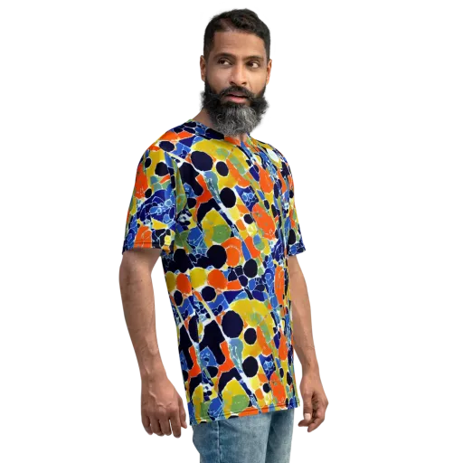 Solar Shatter on a Men's Crew Neck T-Shirt