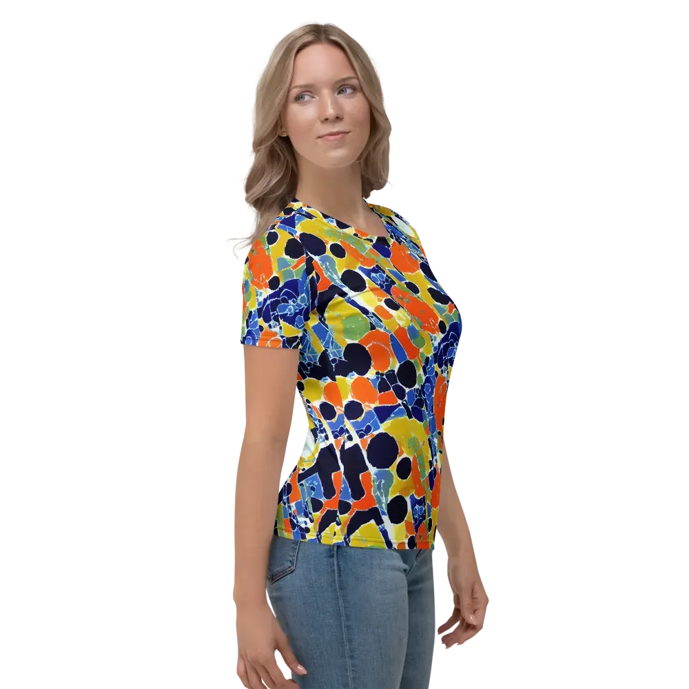 Solar Shatter on Women's Crew Neck T-Shirt — Right