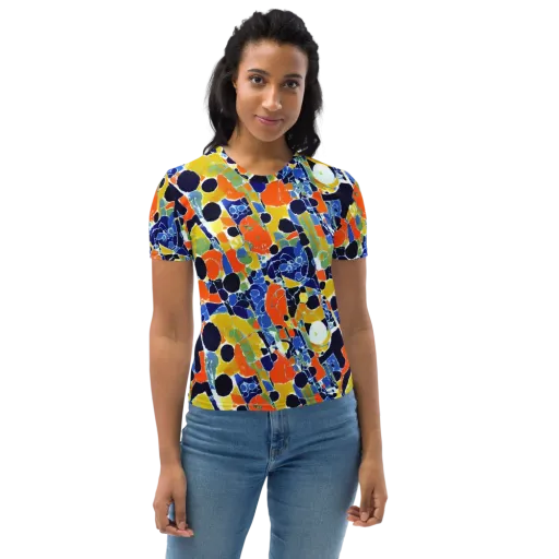 Solar Shatter on a Women's Crew Neck T-Shirt