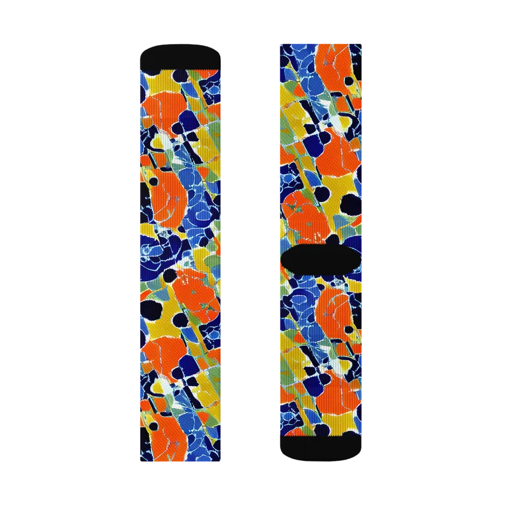 Solar Shatter on Socks — Right Sock