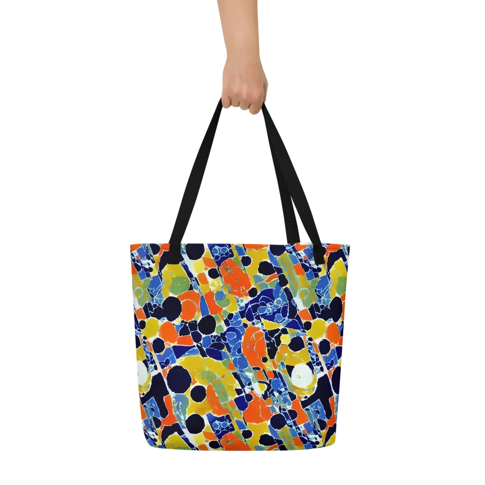 Solar Shatter on Large Tote Bag W/ Pocket — Front
