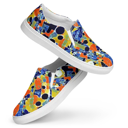 Solar Shatter on a Women's Slip-On Canvas Shoes
