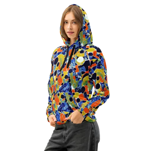Solar Shatter on a Cotton Hoodie