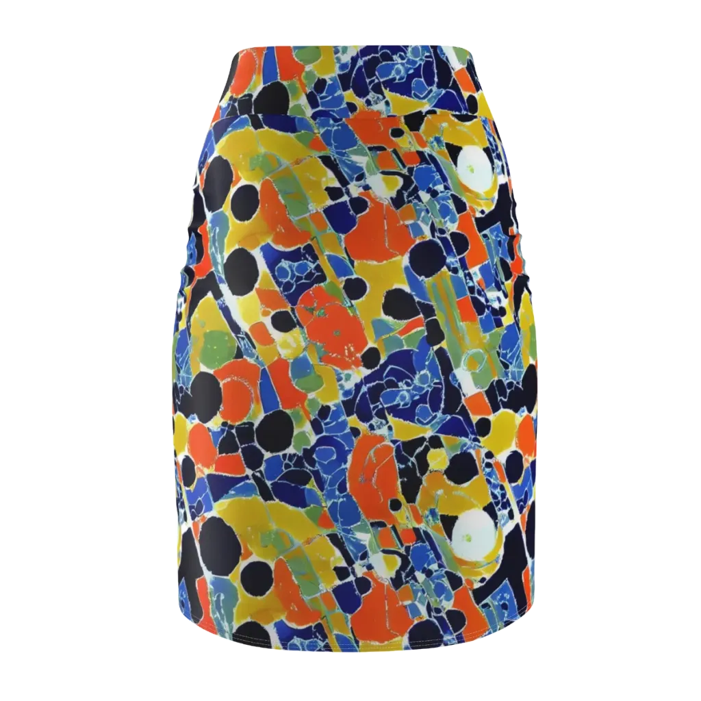 Solar Shatter on Pencil Skirt — Back