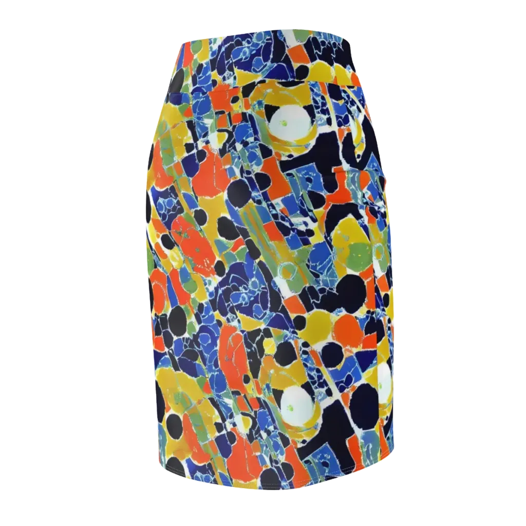 Solar Shatter on Pencil Skirt — Back Side