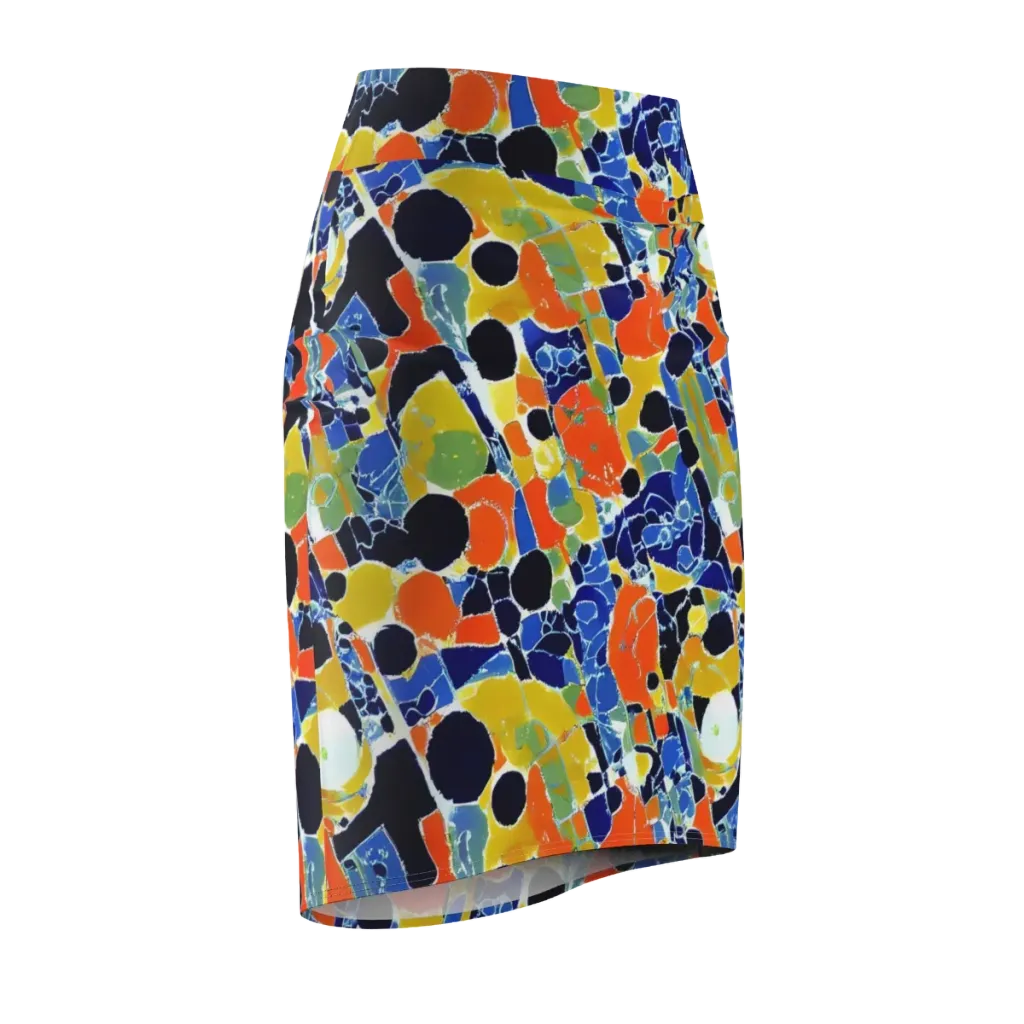 Solar Shatter on Pencil Skirt — Front Side