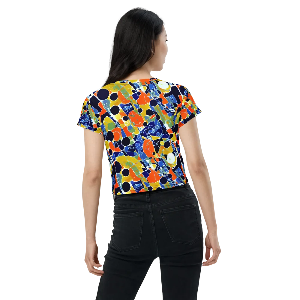 Solar Shatter on Crop Tee — Back