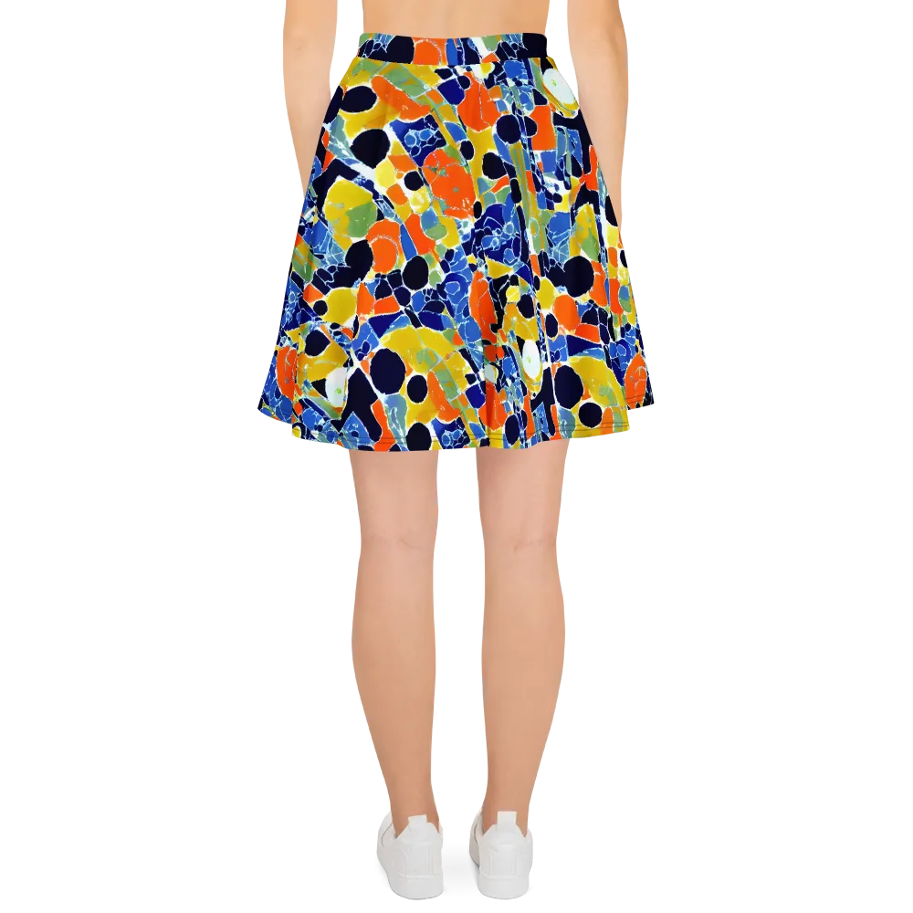 Solar Shatter on Skater Skirt — Back