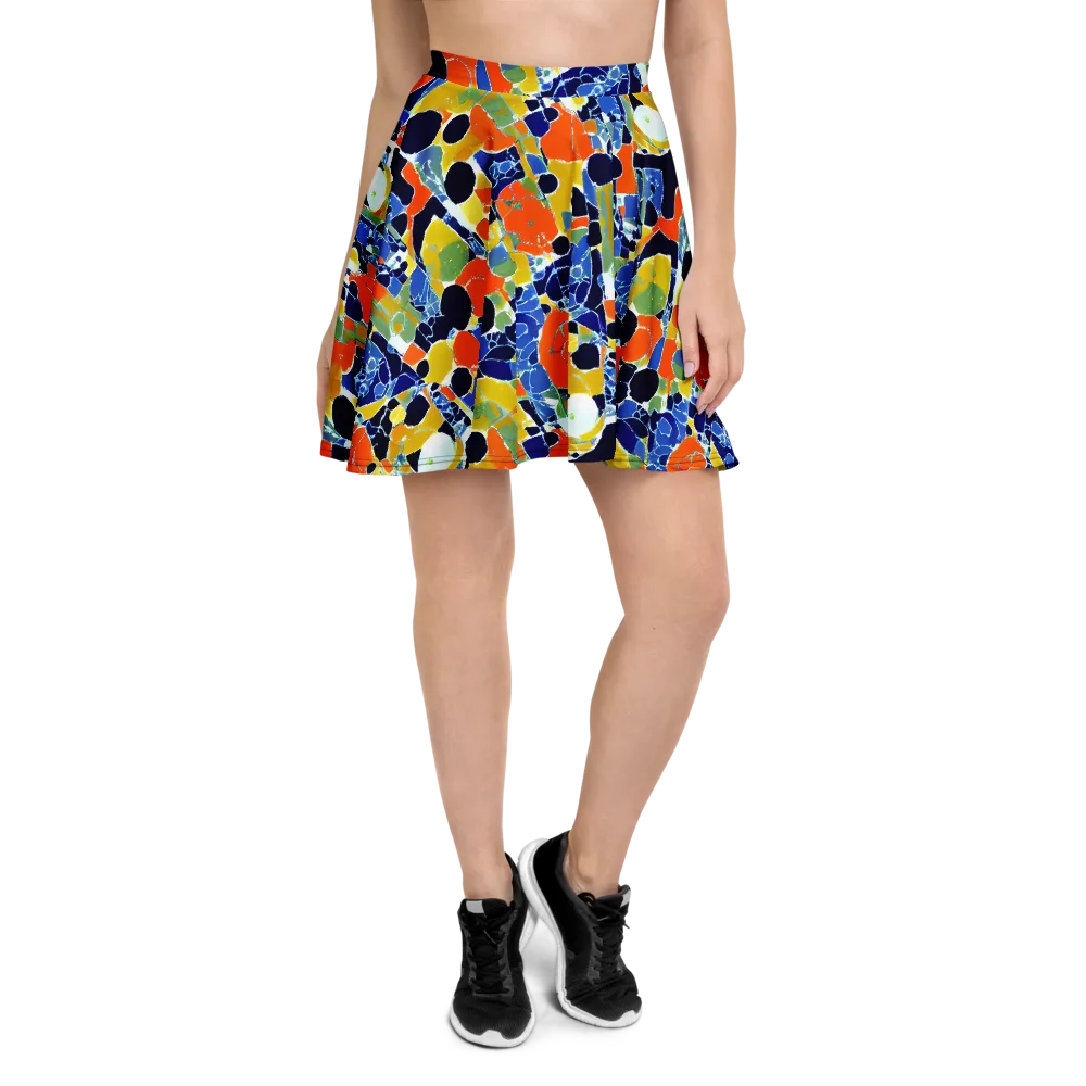 Solar Shatter on Skater Skirt — Front
