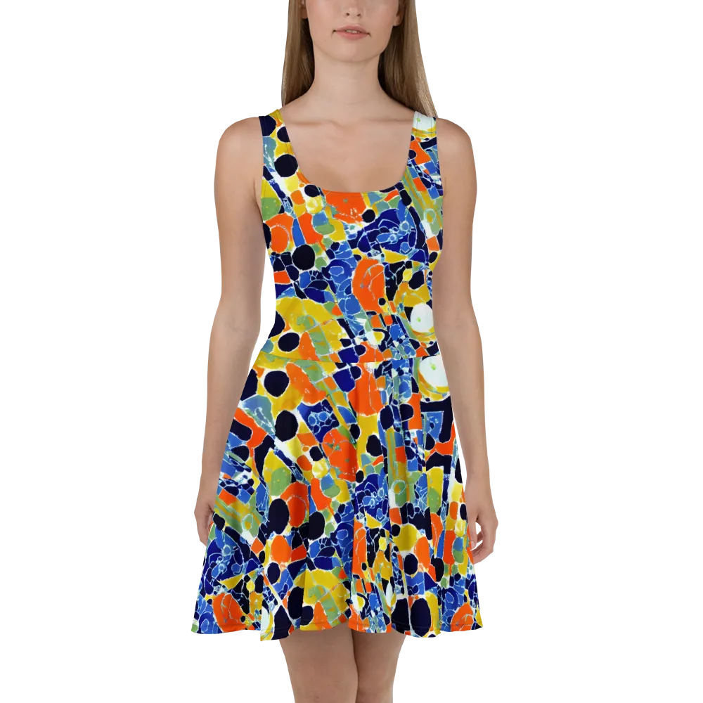 Solar Shatter on Skater Dress — Front