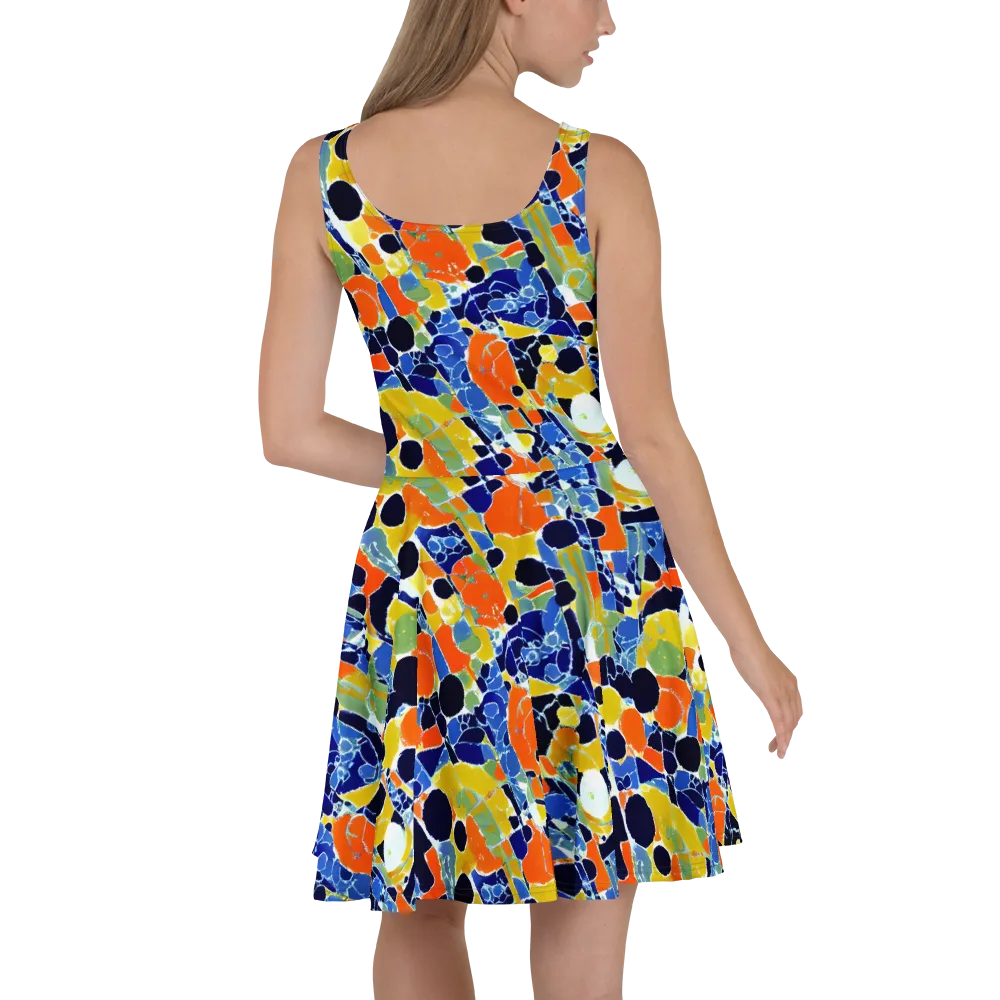 Solar Shatter on Skater Dress — Back