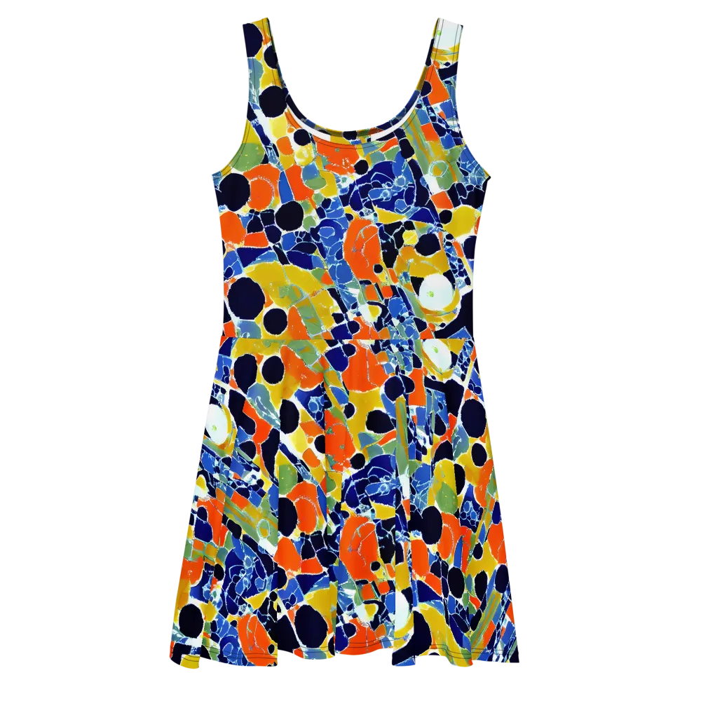 Solar Shatter on Skater Dress — Front
