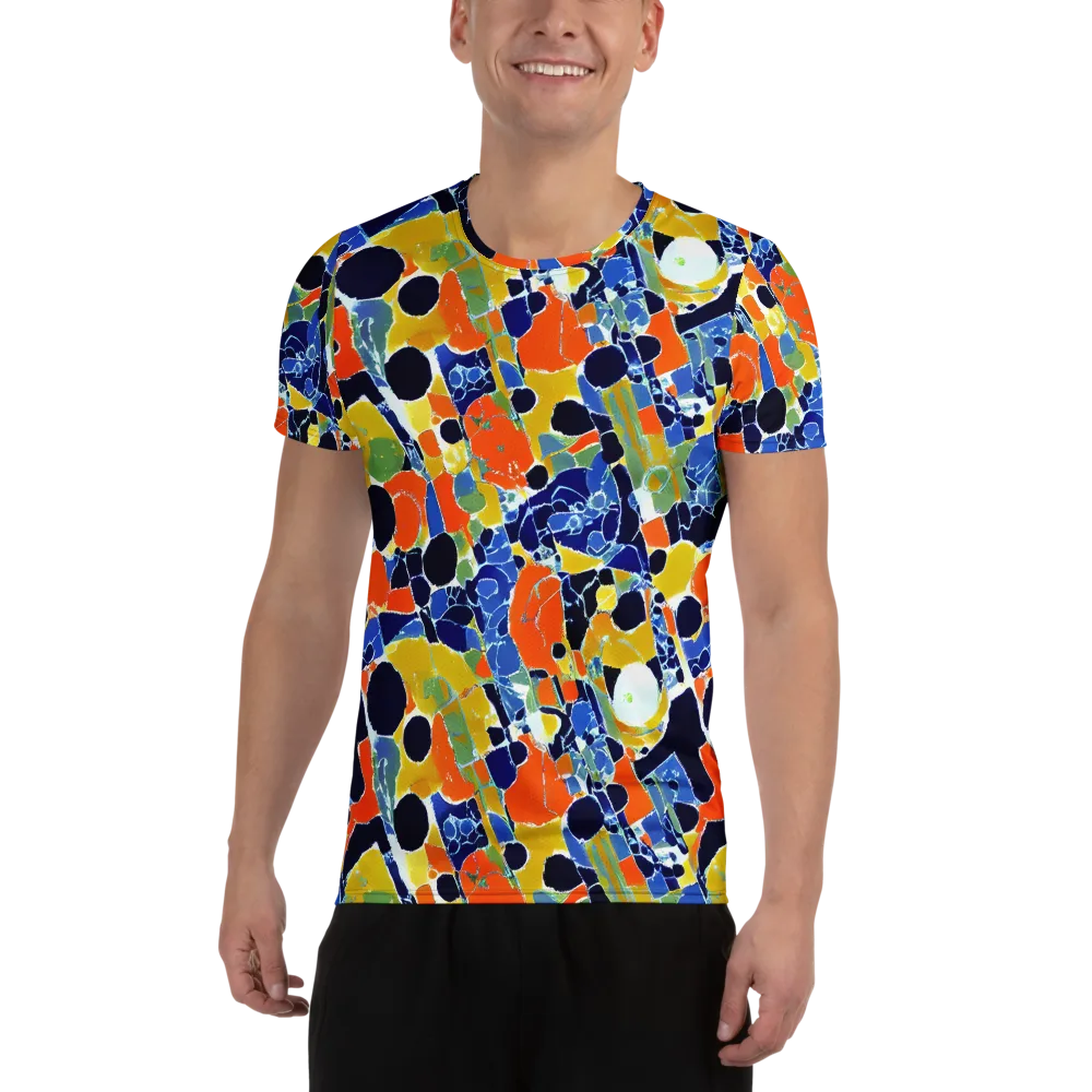 Solar Shatter on Men's Athletic T-Shirt — Front