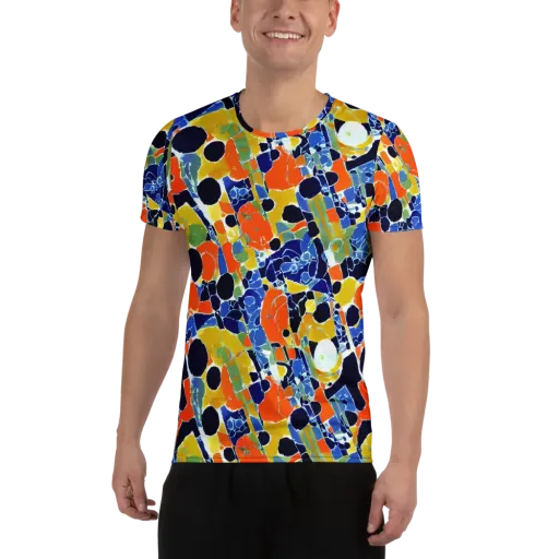 Solar Shatter on a Men's Athletic T-Shirt